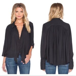 Free People Modern Muse Top. Sz S. Black. Sold out!
